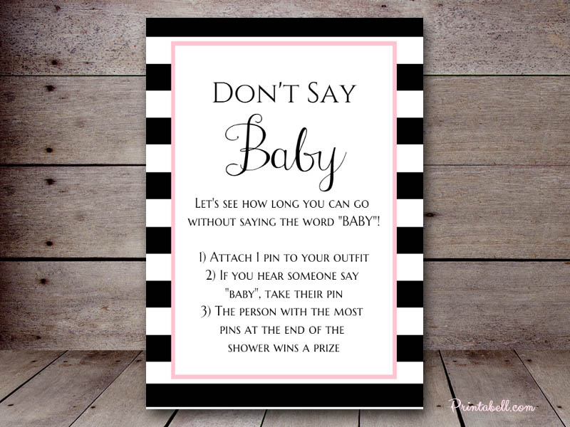 Don t Say Baby Printabell Create