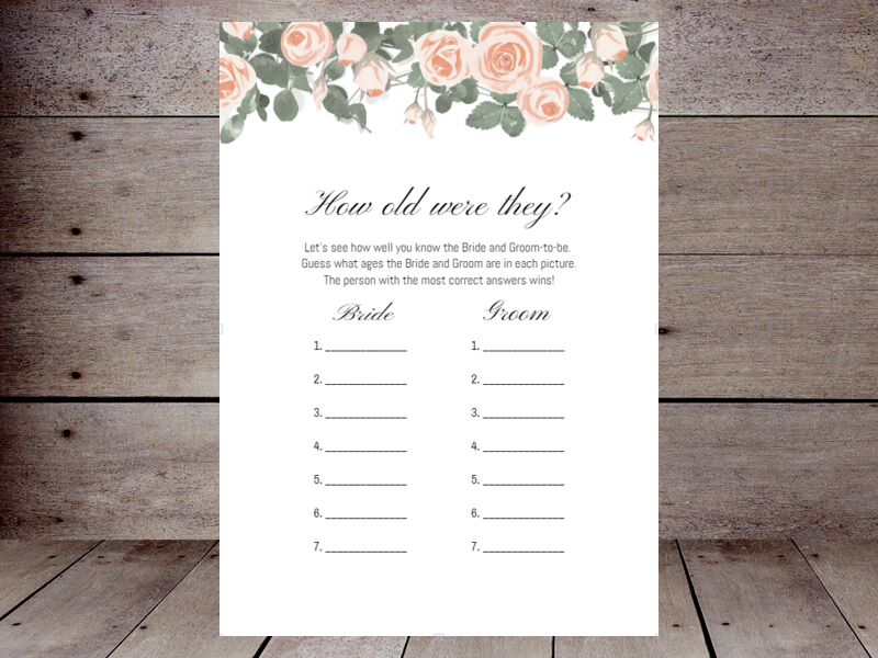 Bridal How Old Were They – Printabell • Create